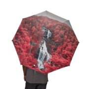 Whitewater Falls North Carolina Foldable Umbrella — Semi-Automatic Compact - Image 4