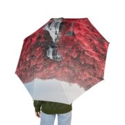 Whitewater Falls North Carolina Foldable Umbrella — Semi-Automatic Compact - Image 3